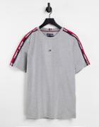 Tommy Hilfiger Performance T-shirt With Taping In Gray
