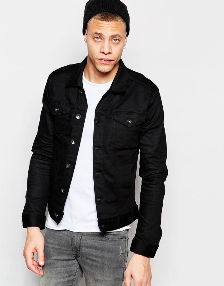 Minimum Geoffrey Denim Jacket - Black