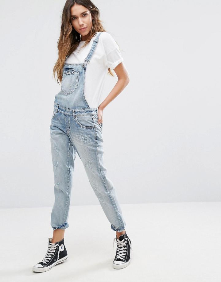 Only Slouchy Overalls - Blue
