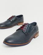 Silver Street Leather Formal Shoes In Navy
