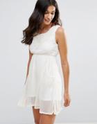 Pussycat London Skater Dress - Cream