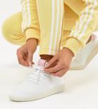 Adidas Originals Pharrell Williams Tennis Hu Sneakers In White And Pink - Black