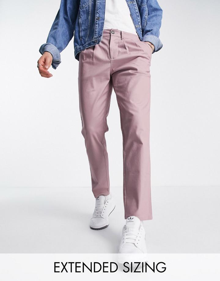 Asos Design Cigarette Chinos In Light Purple