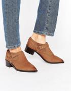Office Firecracker Tan Leather Western Shoe Boots - Tan