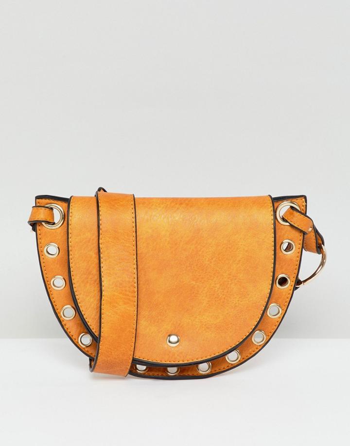 Yoki Studded Saddle Bag - Yellow