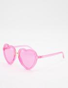 Aj Morgan Heart Sunglasses-pink