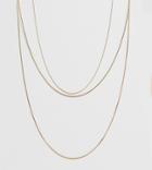 Weekday Tripple Layer Necklace In Gold - Gold