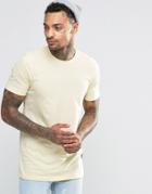 Criminal Damage T-shirt With Small Logo - Yellow