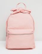 Asos Bow Detail Denim Backpack - Pink