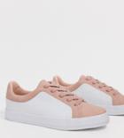 Asos Design Wide Fit Vanish Lace Up Sneakers - Multi