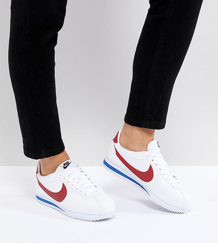 Nike Cortez Sneakers In Retro Leather