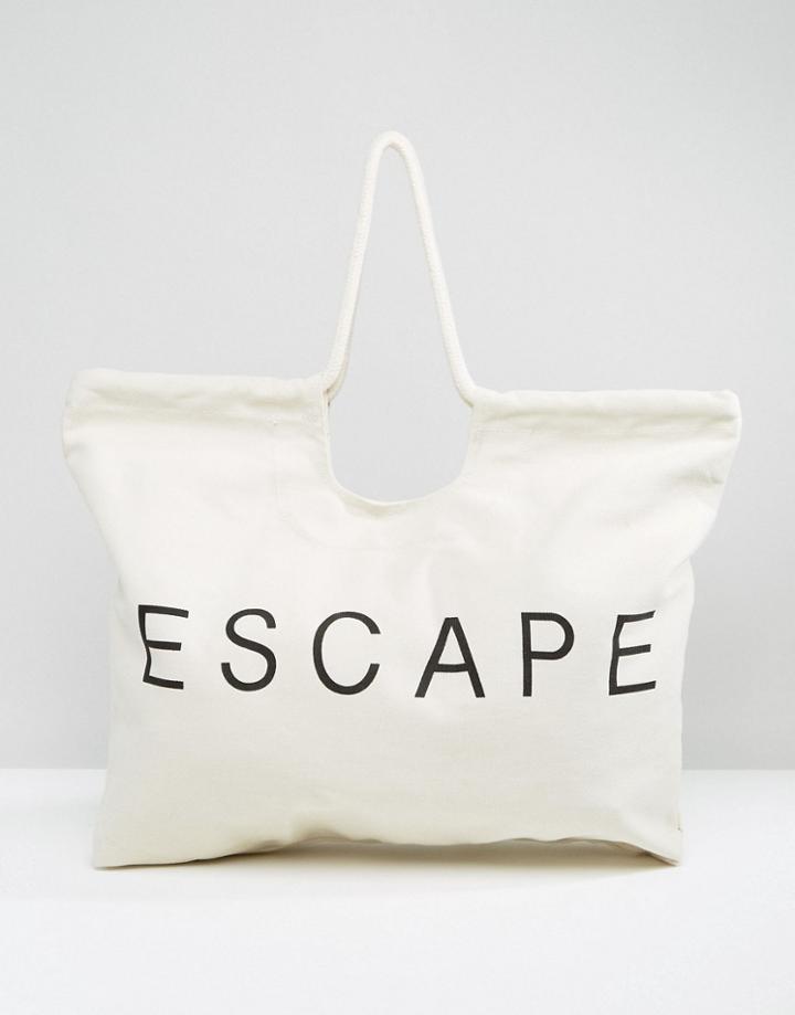 Monki Beach Bag - White