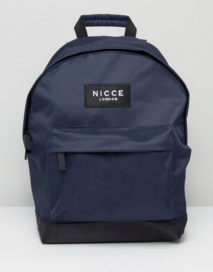 Nicce London Backpack In Navy - Navy