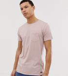 Brave Soul Tall Raw Edge T-shirt - Pink