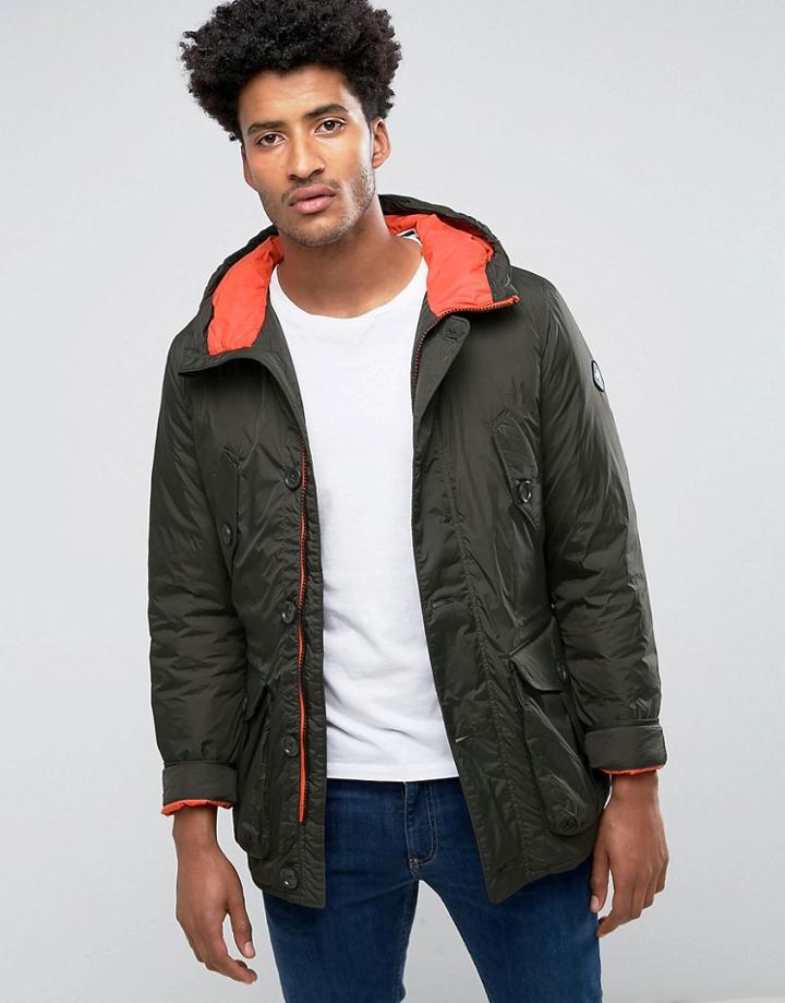Puffa Padded Down Fill Parka - Green