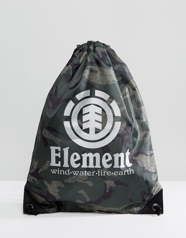 Element Buddy Sports Bag In Camo - Black