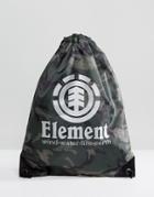 Element Buddy Sports Bag In Camo - Black