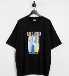 Reclaimed Vintage Inspired Oversized T Shirt With Art Print In Black