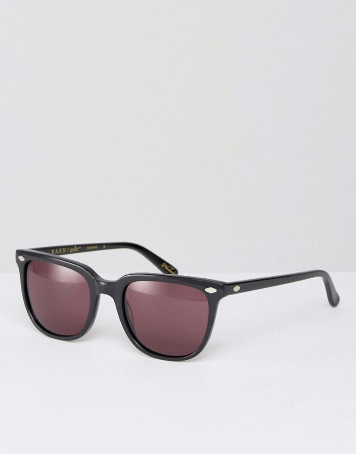 Raen Arlo Square Sunglasses In Black - Black