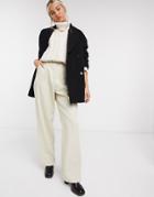 & Other Stories Boucle Wool Oversize Coat In Black - Black