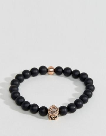 Seven London Black & Gold Beaded Bracelet - Black