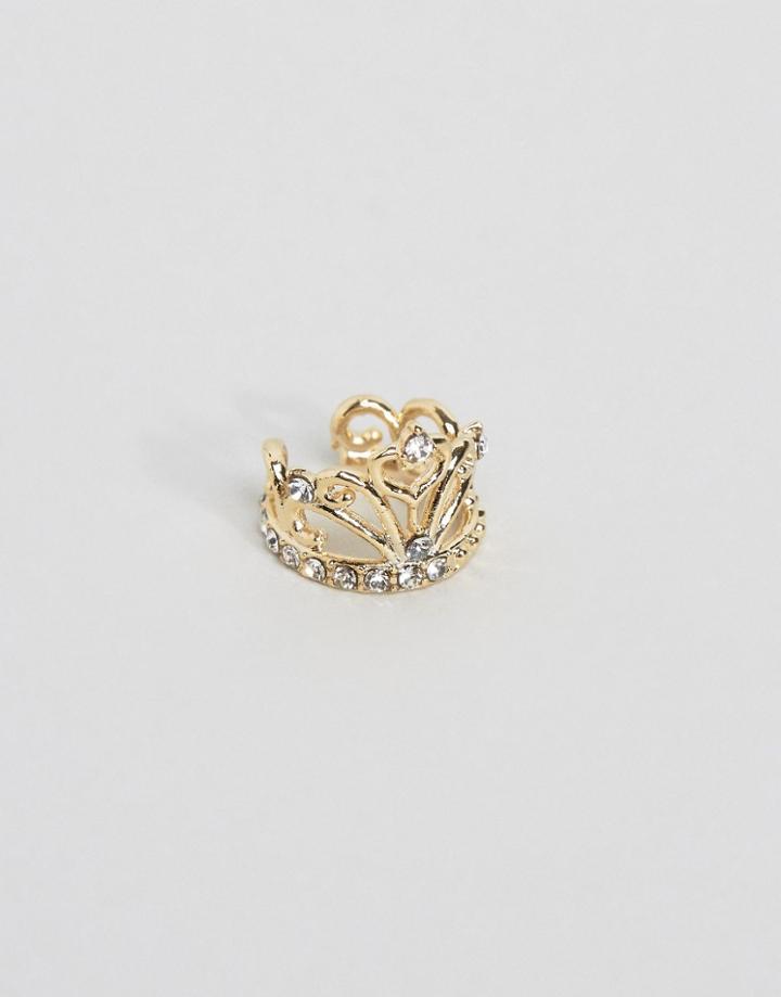 Limited Edition Crown Ear Cuff - Gold