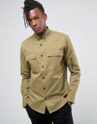 Only & Sons Overshirt Jacket With Arm Detail - Beige