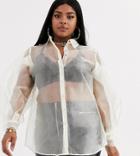 Unique21 Hero Plus Sheer Oversized Shirt