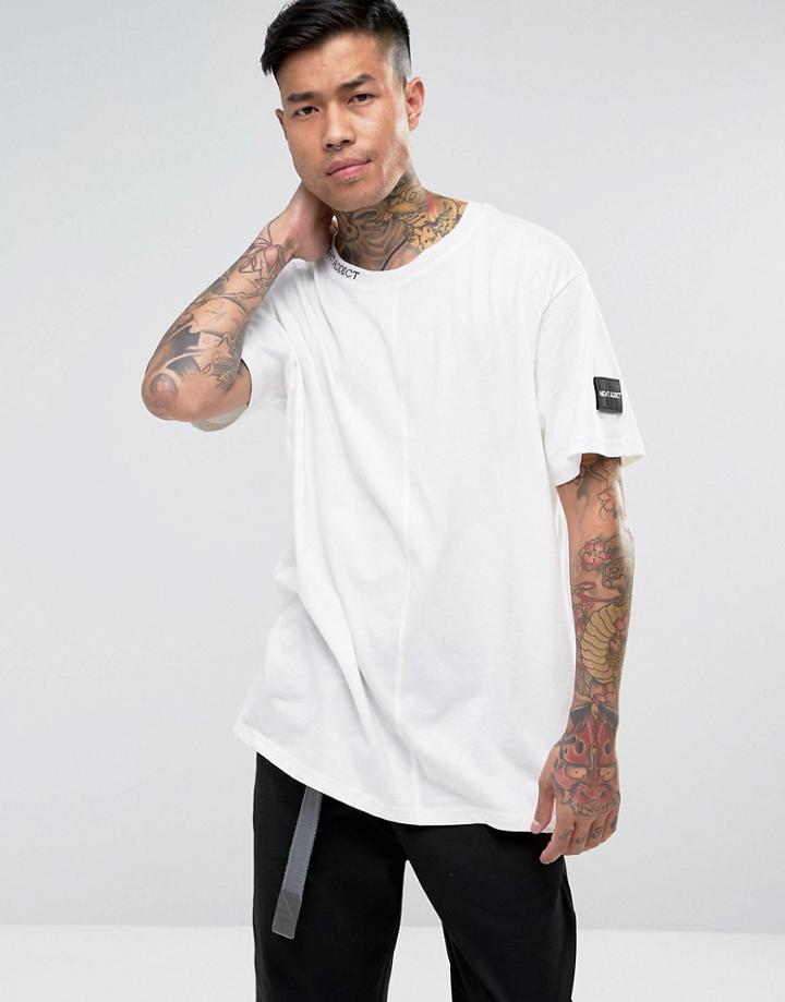 Night Addict Center Seam T-shirt - White