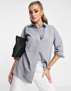 4th & Reckless Oversized Shirt In Pastel Blue - Part Of A Set