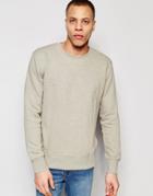 Nudie Sven Crew Sweatshirt - Light Gray