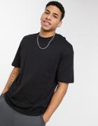 Jack & Jones Core Boxy T-shirt In Black