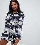 Ax Paris Plus Cloud Print Shirt Dress - Multi