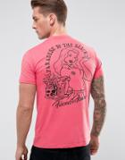 Friend Or Faux Plunkett Back Print T-shirt - Orange