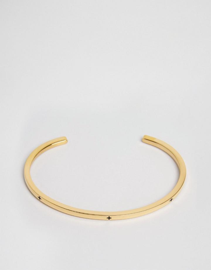 Mister Level Plus Cuff Bracelet In Gold - Gold