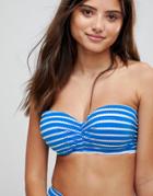 Lepel London Tidal Wave Balconette Bikini Top Dd - G Cup - Navy