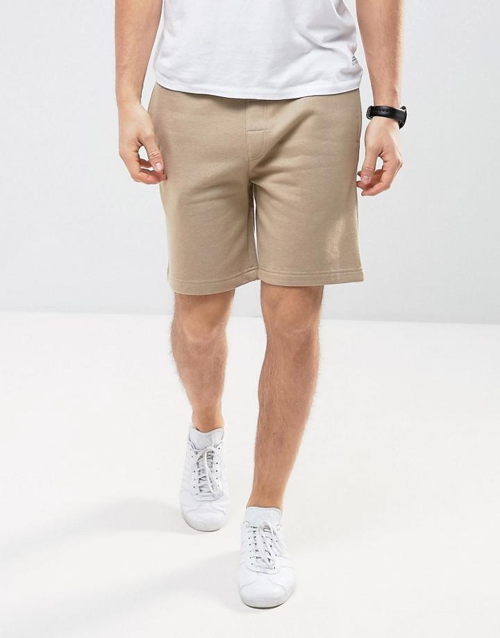 Brave Soul Jersey Short - Beige