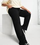 Yours Wide Leg Pant With Drawstring Waist In Black