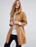 Boss Orange Soft Drape Trench Coat - Brown