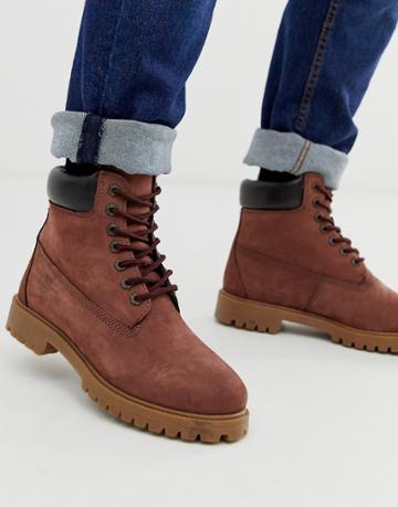 Red Tape Oxblood Buckland Boot - Red
