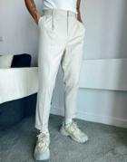 Asos Design Tapered Smart Pants In White-neutral