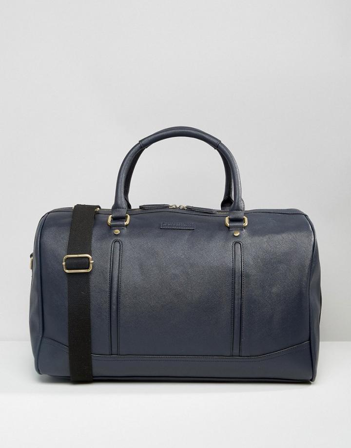 Kg Kurt Geiger Del Carryall In Blue Saffiano - Blue