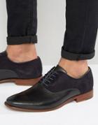 Aldo Kireviel Leather Suede Oxford Shoes - Black