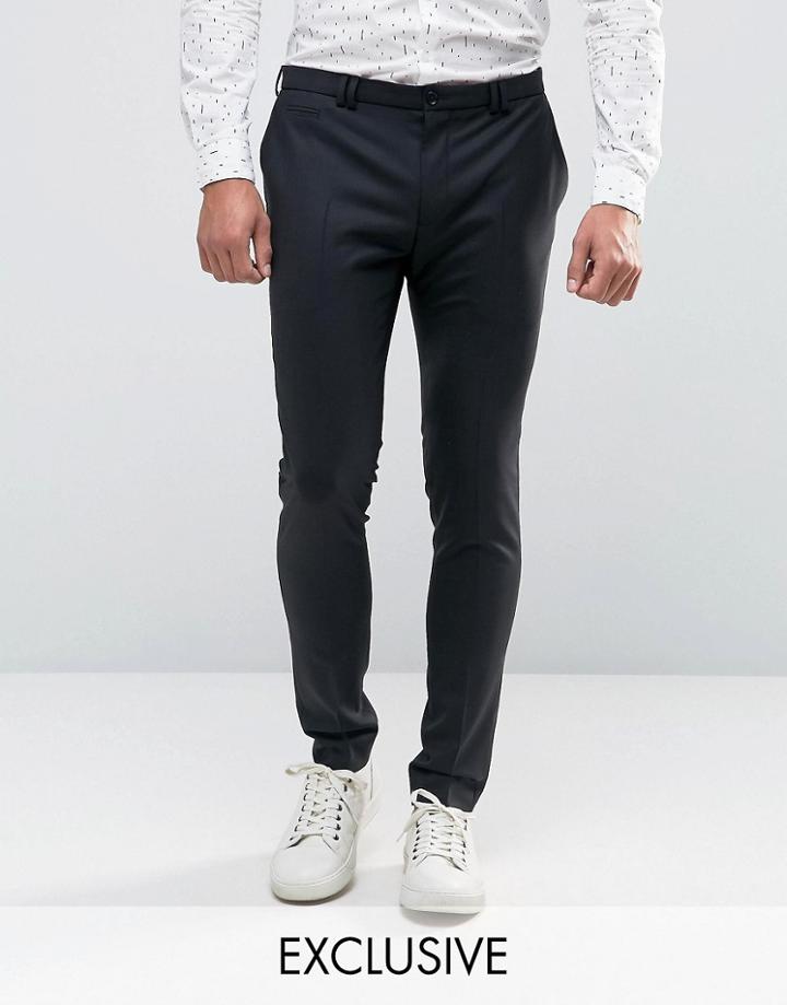 Noak Super Skinny Suit Pants - Black