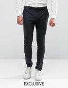 Noak Super Skinny Suit Pants - Black