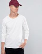 Selected Long Sleeve T-shirt In White - White