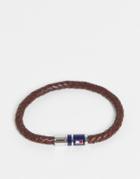 Tommy Hilfiger Mens Magnetic Leather Bracelet In Brown 2790295