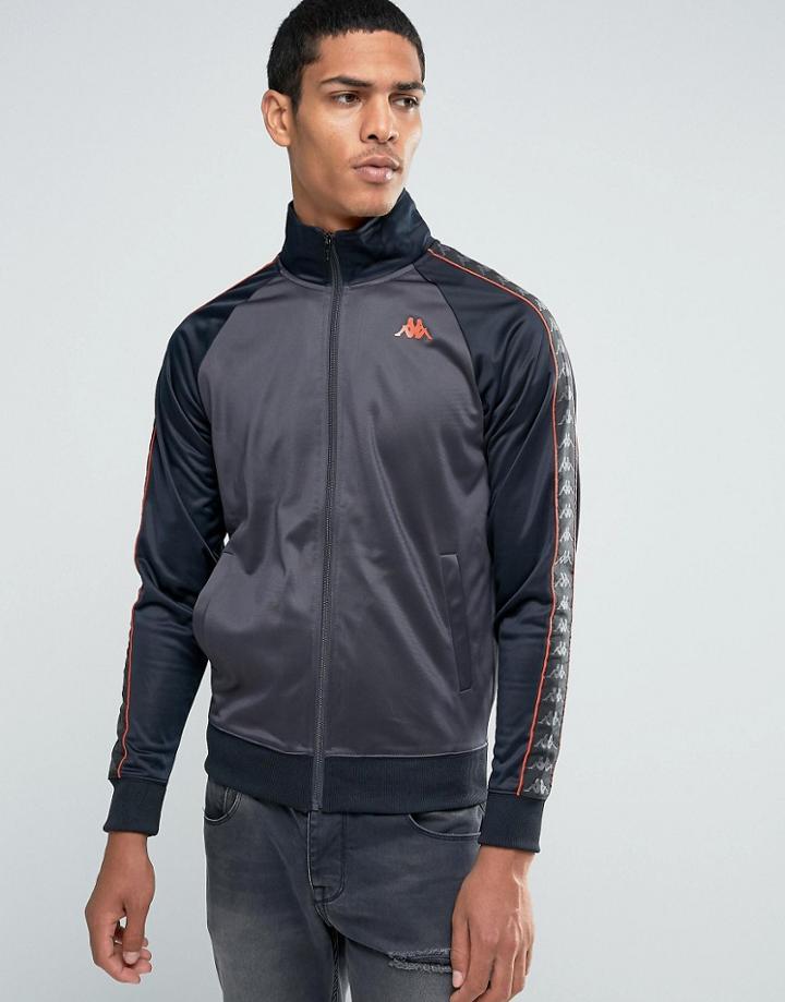 Kappa Track Jacket With Taping - Gray