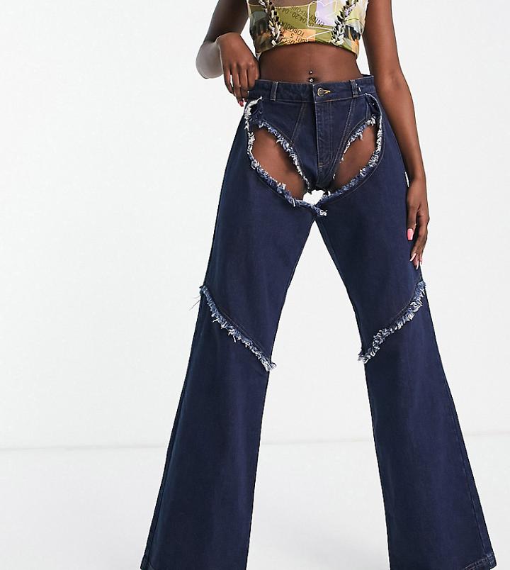Asyou Chap Detail Jean In Indigo-blue