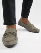Kg By Kurt Geiger Driving Shoes In Gray Suede - Gray